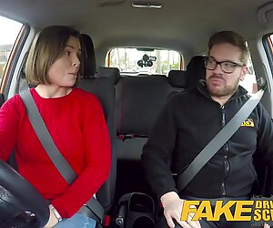 Fake Driving School Jealous learner with great tits wants hard fucking
