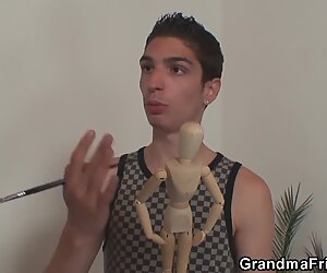 Granny boy, older woman teen boy, mature granny striptease