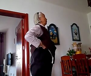 Old Chinese Granny Gets Fucked