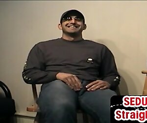 Spex straighty gets handjob from mature while jerking