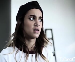 Lesbian Teen Ends up Fucking her Step-Brother