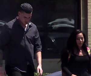 Morgan Lee sucking a big dick in her car