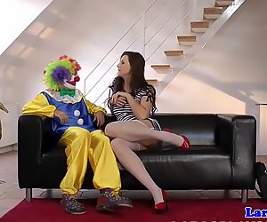 British stockings milf cockriding clown
