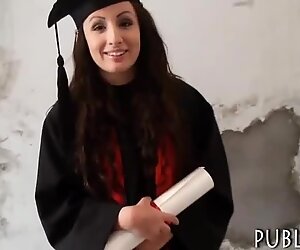 Lucky stranger fucks teenage Czech girl for a few bucks