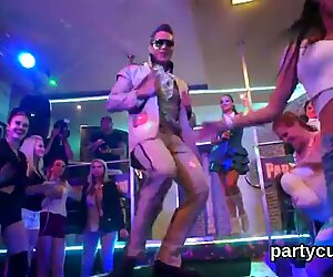 Frisky sweeties get completely fierce and undressed at hardcore party