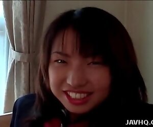 Close up on Japanese schoolgirl body