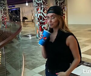 een   lowjob in a Fitting Room, Oral Creampie, Swallows Cum - LuxuryGirl