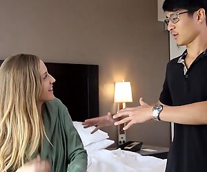 Karla Kush Gets Asian Fantasy Threesome with Two Asian Studs